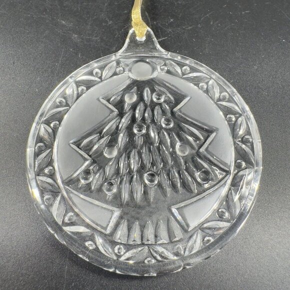 MIKASA Clear Crystal Ornament Round Sun Catcher Figure Christmas Tree Holiday - Picture 6 of 14